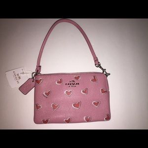 Coach Wristlet Red and Pink NWT